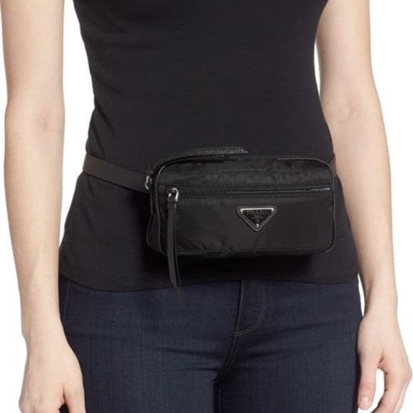 prada nylon belt bag womens